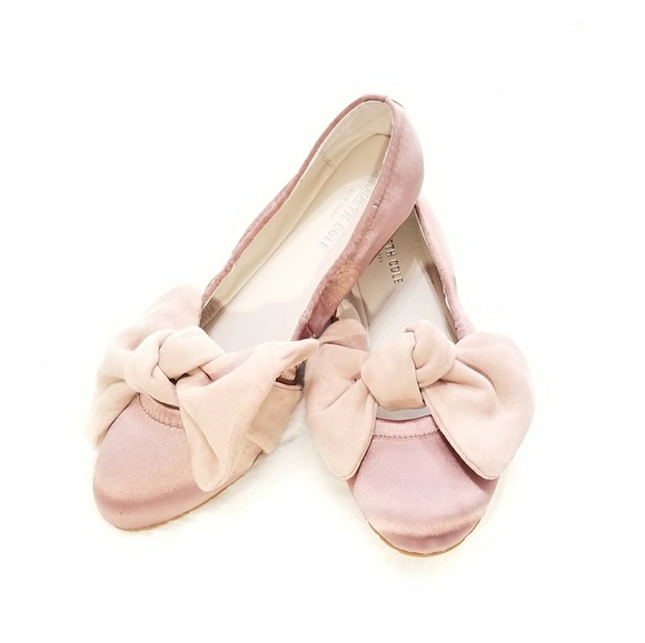 NWOB Kenneth Cole Pauline Satin Rose Ballet Flats - Picture 3 of 8
